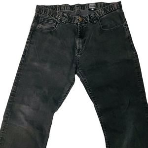 Dearborn Denim Jeans Womans Mens Unisex 20 x 26 Black Zipper Black Label Denim